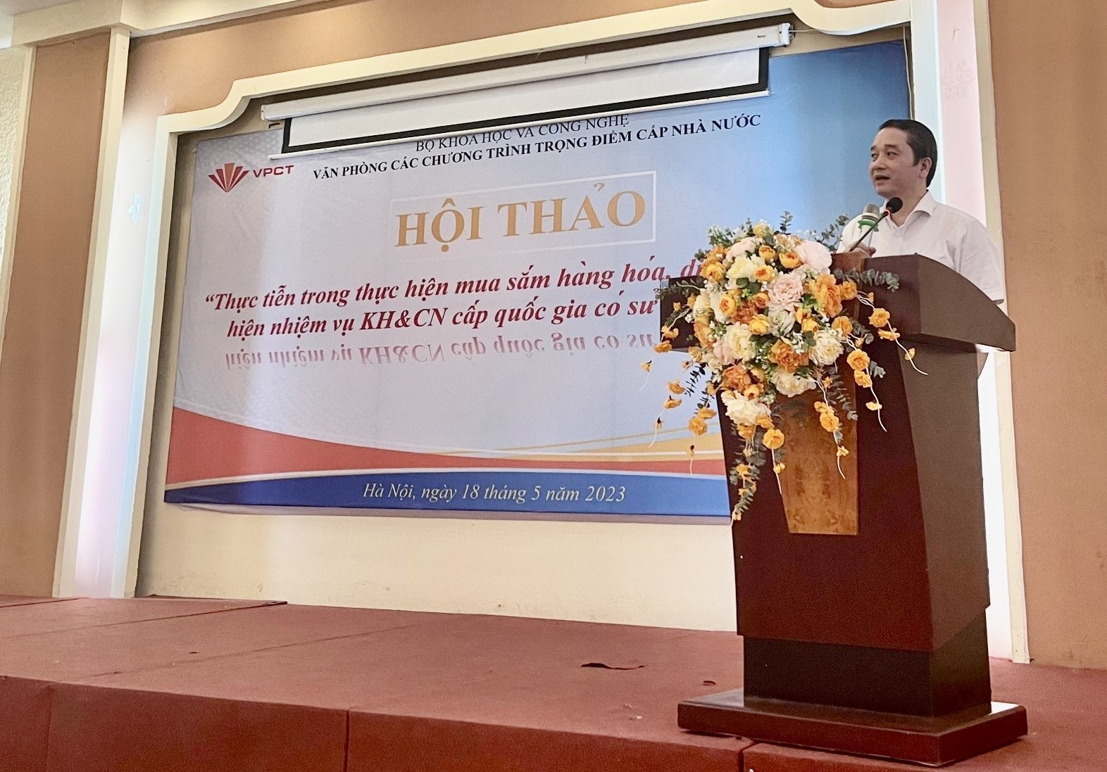 Hội thảo “Thực tiễn trong thực hiện mua sắm hàng hóa, dịch vụ để thực hiện nhiệm vụ khoa học và công nghệ cấp quốc gia có sử dụng ngân sách nhà nước”