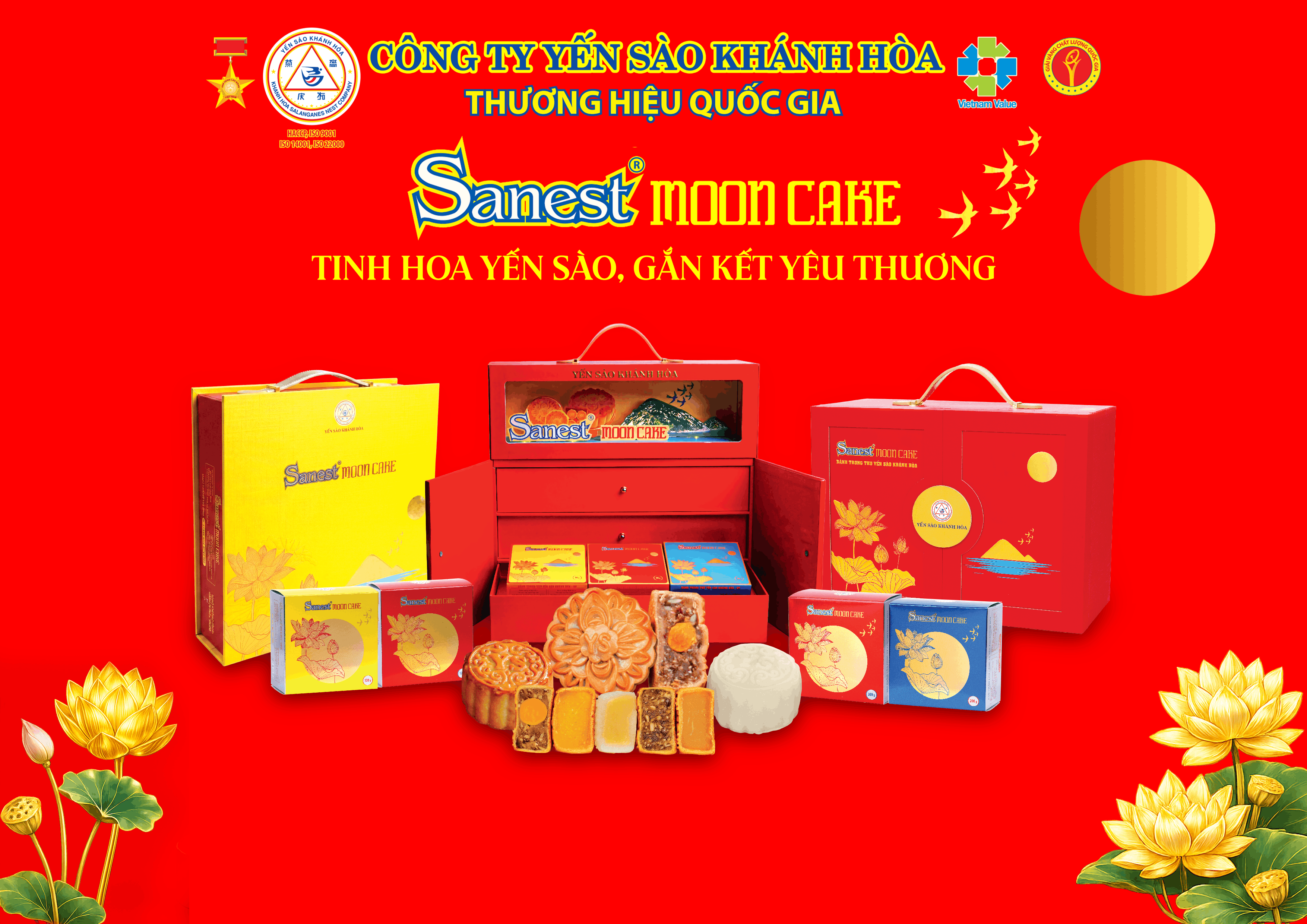 BÁNH TRUNG THU YẾN SÀO KHÁNH HÒA - TINH HOA QUÀ TẶNG MÙA ĐOÀN VIÊN