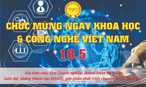 CHÚC MỪNG NGÀY KHOA HỌC & CÔNG NGHỆ VIỆT NAM 18.05