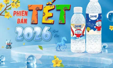 SAPUWA ra mắt nhãn xuân Bính Ngọ 2026: Khi tinh khiết gặp may mắn – gửi trọn lời chúc năm mới đến mọi gia đình Việt
