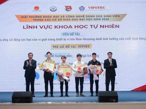 Tổ chức Giải thưởng khoa học và công nghệ dành cho sinh viên năm 2023