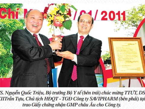 THẦY THUỐC ƯU TÚ, DƯỢC SĨ CHUYÊN KHOA II TRẦN TỰU  TẤM GƯƠNG TIÊU BIỂU ĐÓNG GÓP CHO SỰ PHÁT TRIỂN NGÀNH DƯỢC VIỆT NAM