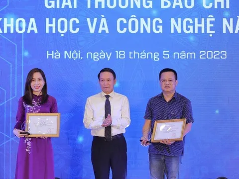 Báo Điện tử Chính phủ đoạt giải Nhì báo chí về khoa học và công nghệ