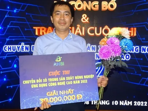 'Nước từ trường làm hoa tươi lâu' thắng giải khởi nghiệp nông nghiệp