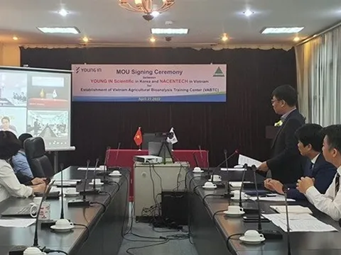 Viện Ứng dụng công nghệ hợp tác với Công ty Young In Scientific trong đào tạo nhân lực, nghiên cứu, ứng dụng và phát triển dịch vụ phân tích sinh học nông nghiệp tại Việt Nam