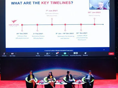 Giải thưởng khoa học công nghệ toàn cầu VinFuture bắt đầu vòng Sơ khảo