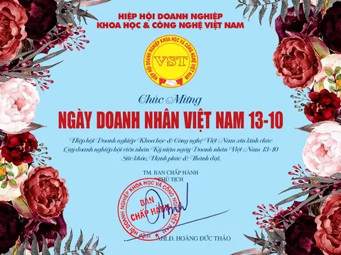 Hiệp hội Doanh nghiệp Khoa học & Công nghệ Việt Nam chúc mừng ngày Doanh nhân Việt Nam (13-10)