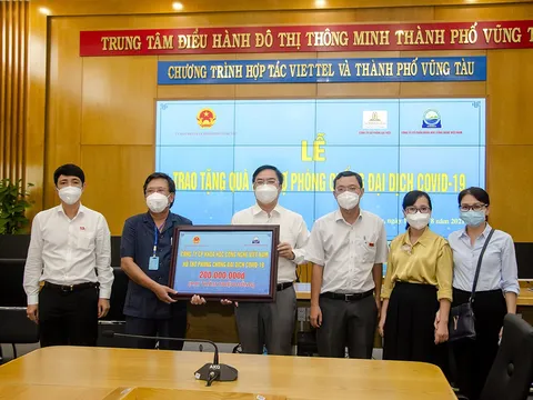 Các doanh nghiệp ủng hộ kinh phí, vật tư y tế hơn 400 triệu đồng cho TP.Vũng Tàu chống dịch