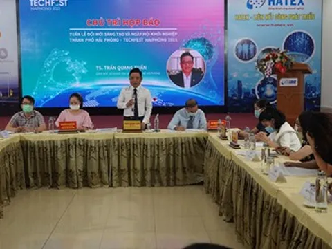 Họp báo Tuần lễ Đổi mới sáng tạo và Ngày hội khởi nghiệp Hải Phòng (Techfest Haiphong 2021)