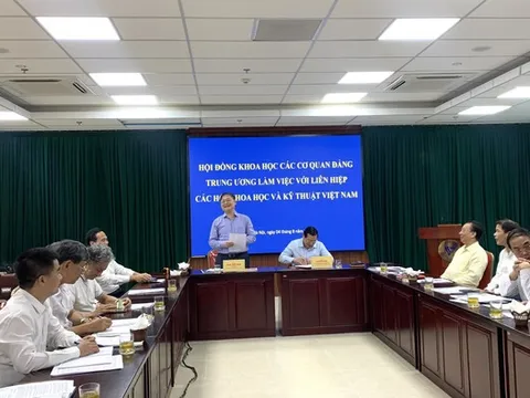 Hội đồng Khoa học các cơ quan Đảng Trung ương làm việc với Liên hiệp Hội Việt Nam