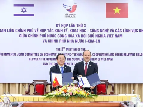 Việt Nam - Israel thúc đẩy hợp tác khoa học, công nghệ và đổi mới sáng tạo