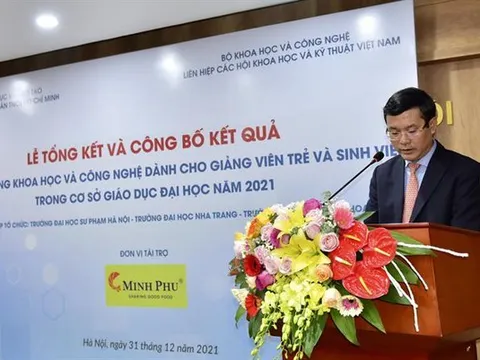Xét tặng Giải thưởng khoa học và công nghệ dành cho giảng viên trẻ năm 2024