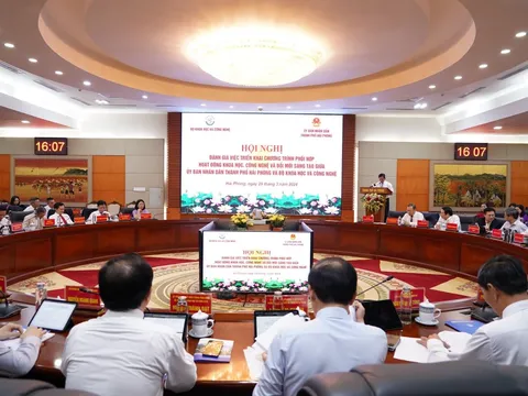 Tiếp tục nâng cao hiệu quả phối hợp KH,CN&ĐMST giữa Bộ Khoa học và Công nghệ và thành phố Hải Phòng