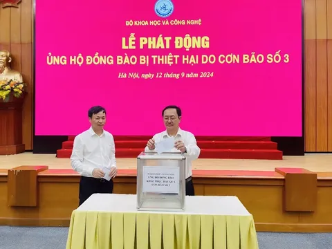 Bộ Khoa học và Công nghệ phát động ủng hộ đồng bào bị thiệt hại do lũ, lụt gây ra