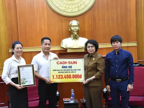 CADI-SUN ủng hộ đồng bào vùng bão lũ hơn 1,1 tỷ đồng