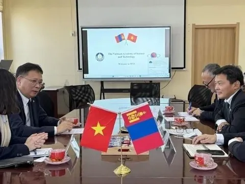 Viện Hàn lâm Khoa học và Công nghệ Việt Nam chính thức thiết lập quan hệ hợp tác với Viện Hàn lâm Khoa học Mông Cổ