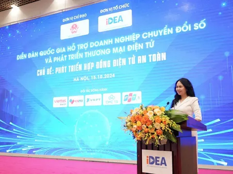 Diễn đàn hỗ trợ doanh nghiệp chuyển đổi số và phát triển thương mại điện tử với chủ đề “Phát triển hợp đồng điện tử an toàn”