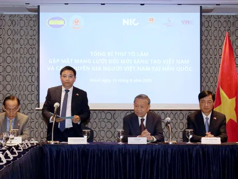 Tổng Bí thư Tô Lâm gặp Mạng lưới Đổi mới sáng tạo Việt Nam và chuyên gia, doanh nhân người Việt Nam tại Hàn Quốc