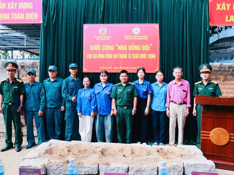YẾN SÀO KHÁNH HOÀ HỖ TRỢ XÂY DỰNG “NHÀ ĐỒNG ĐỘI” ẤM TÌNH QUÂN DÂN